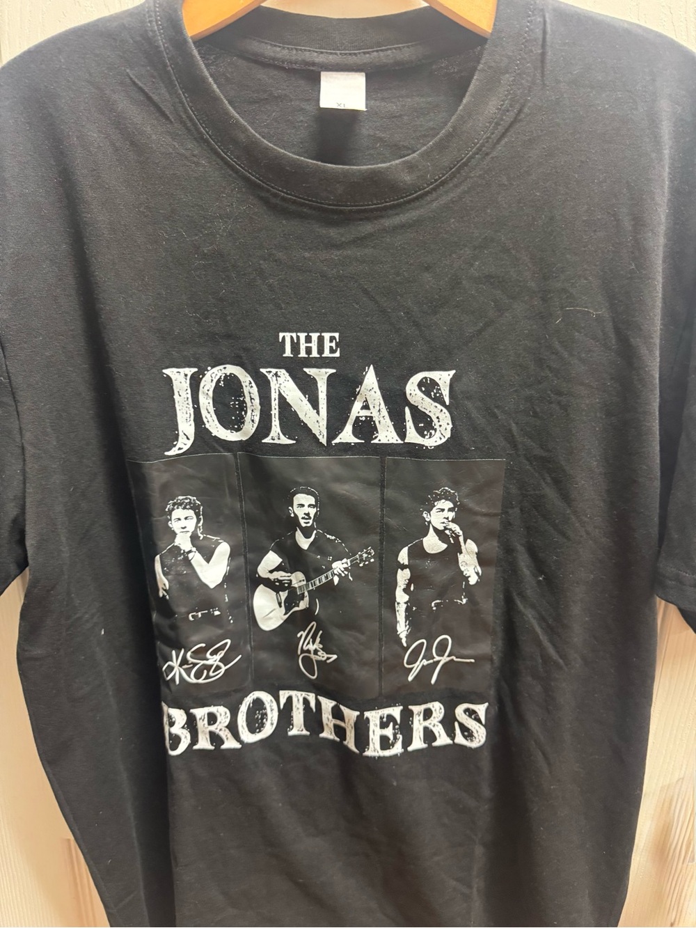 The Jonas Brothers Black Graphic Band Tee